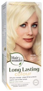 Hairwonder ilgalaikiai plaukų dažai su 9 ekologiškais ekstraktais, spalva labai šviesi blondinė 10.00