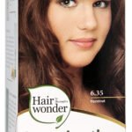 Hairwonder ilgalaikiai plaukų dažai su 9 ekologiškais augaliniais ekstraktais, spalva riešuto 6.35