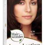 Hairwonder ilgalaikiai plaukų dažai su 9 ekologiškais augaliniais ekstraktais, spalva kaštono 4.56