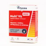 Vitavea  Gvaraninės paulinijos ekstraktas, kofeinas +19 vitaminų ir mikroelementų, 30 augalinės kilmės kapsulių