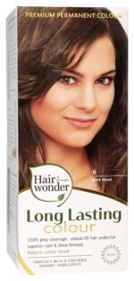 Hairwonder Ilgalaikiai plaukų dažai su 9 ekologiškais augaliniais ekstraktais, spalva tamsi blondinė 6