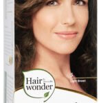 Hairwonder Ilgalaikiai plaukų dažai spalva su 9 ekologiškais ekstraktais, spalva šviesi ruda 5