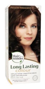 Hairwonder Ilgalaikiai plaukų dažai  su 9 ekologiškais augaliniais ekstraktais, spalva šokolado ruda 5.35