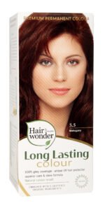 Hairwonder Ilgalaikiai plaukų dažai su 9 ekologiškais ekstraktais, spalva raudonmedžio 5.5