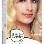 Hairwonder Ilgalaikiai plaukų dažai spalva su 9 ekologiškais ekstraktais, spalva šviesi blondinė 8