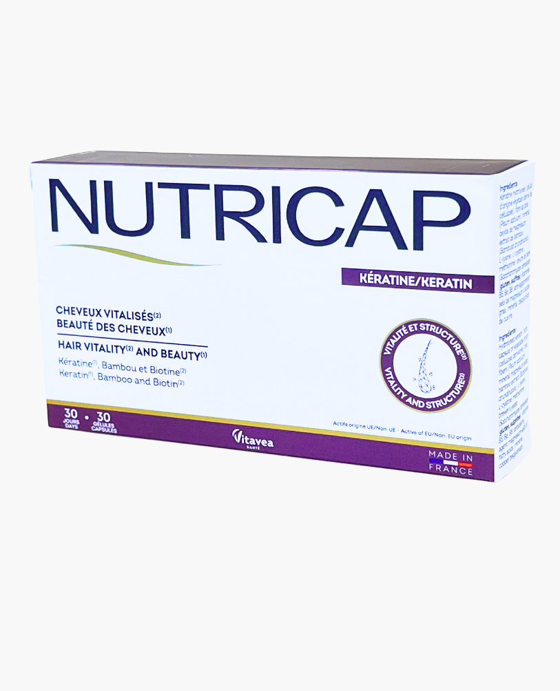 Nutricap-keratine.png VITAVEA Nutricap Keratine plaukams, 30 augalinės kilmės kapsulių. - Image 1