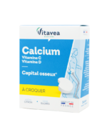 Vitavea Kalcis + vitaminai C ir D3, 24 kramtomos tabletės