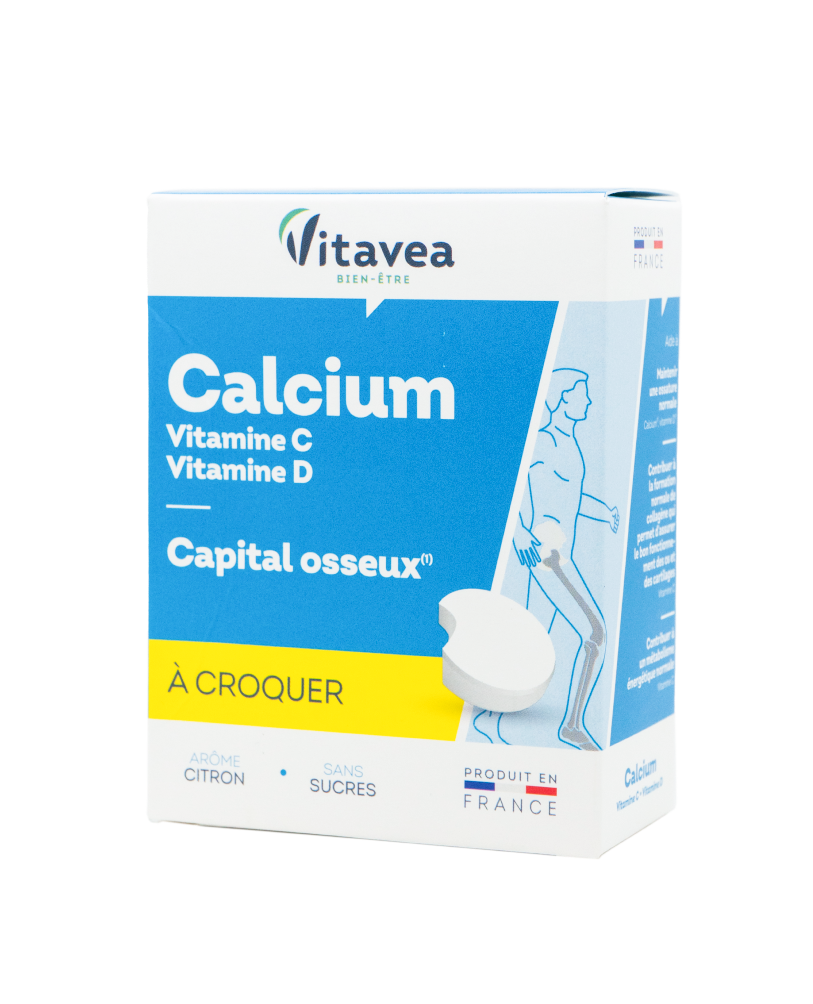 Vitavea-Kalcis-vitaminai-C-D.png Vitavea Kalcis + vitaminai C ir D3, 24 kramtomos tabletės - Image 1