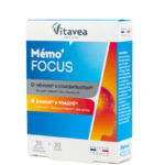 VITAVEA Memo'Focus atminčiai ir energijai,  30 augalinės kilmės kapsulių