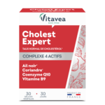 VITAVEA Cholest Expert cholesterolio kontrolei, 30 augalinės kilmės kapsulių