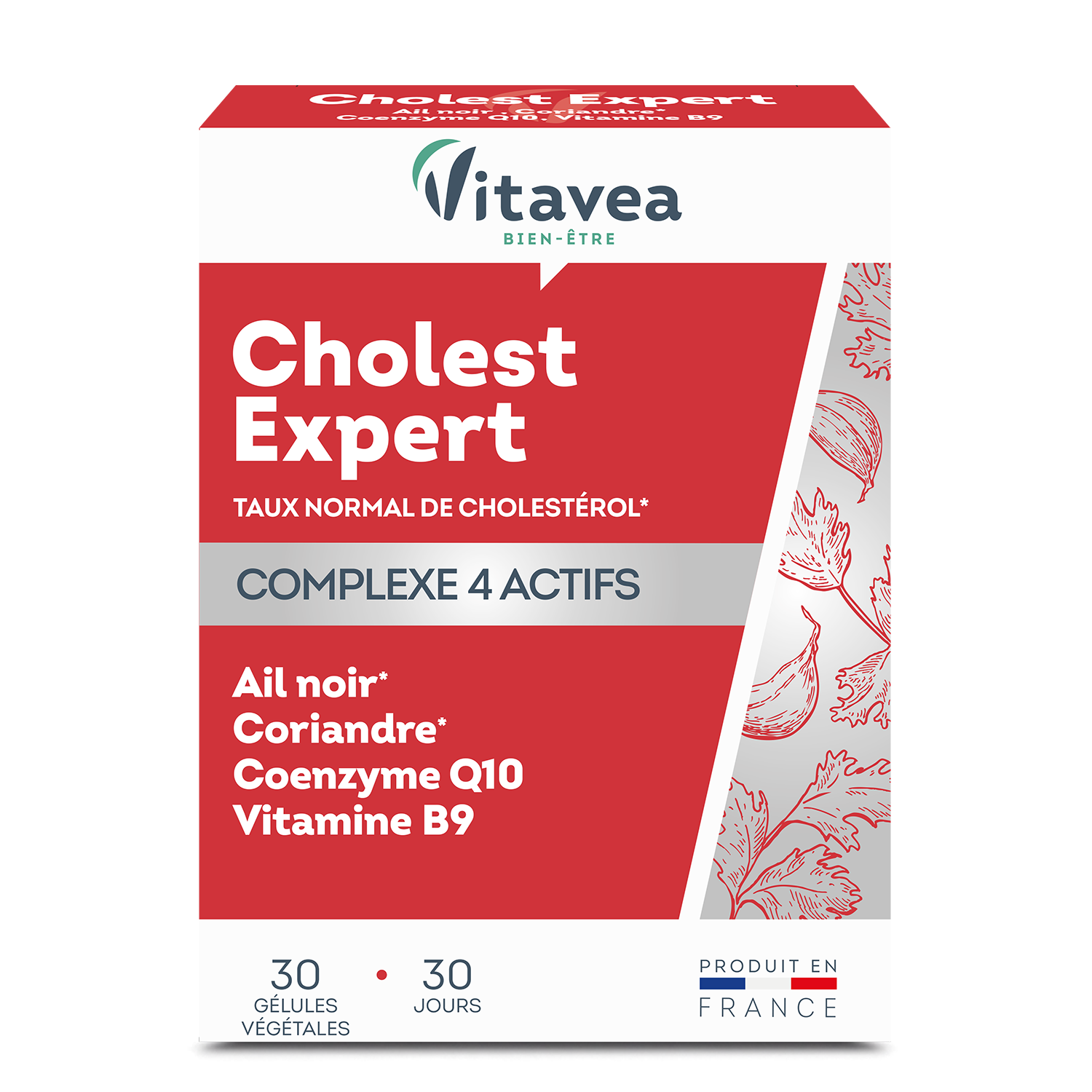 Vitavea-cholesterolio-kontrolei.png VITAVEA Cholest Expert cholesterolio kontrolei, 30 augalinės kilmės kapsulių - Image 1