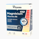 Vitavea Magnis + vitaminas B6, 45 augalinės kilmės kapsulės