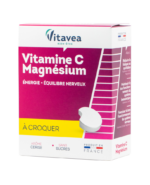 Vitavea Vitaminai C, B6 ir magnis, 28 kramtomos tabletės