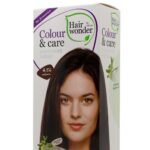 Hairwonder  Colour & Care ilgalaikiai plaukų dažai be amoniako spalva kaštono 4.56
