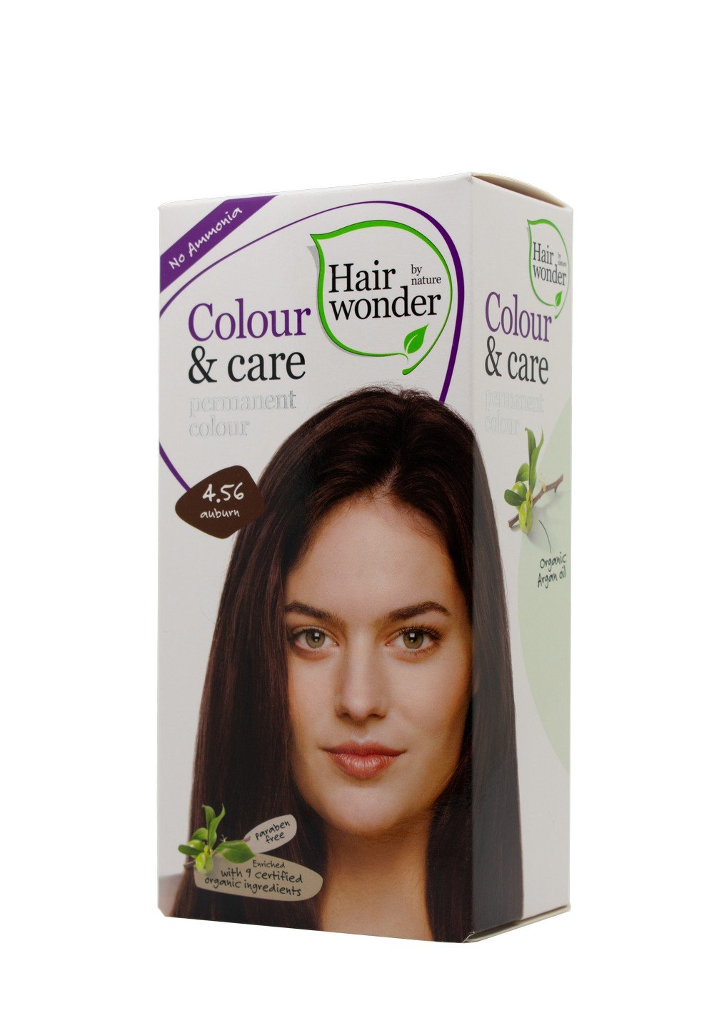plauku-dazai-be-amoniako-colour-care-kastono_slamutis.lt_.jpg Hairwonder Colour & Care ilgalaikiai plaukų dažai be amoniako spalva kaštono 4.56 - Image 1