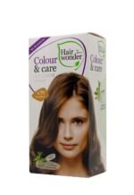 Hairwonder Colour & Care ilgalaikiai plaukų dažai be amoniako  spalva riešuto 6.35