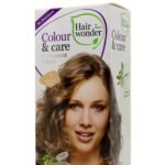 Hairwonder Colour & Care  ilagalaikiai plaukų dažai be amoniako  spalva vidutinė blondinė 7