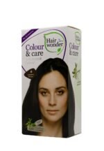 Hairwonder Colour & Care ilgalaikiai plaukų dažai be amoniako spalva vidutinė ruda 4