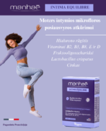Vitavea Manhaé  Intima Equilibre makšties mikrofloros ir gleivinės balansui, 30 augalinės kilmės kapsulių - Image 3