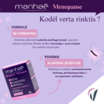 VITAVEA Manhaé Menopauzė, klimakterinio laikotarpio harmonijai, 60 kapsulių - Image 5