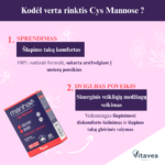 Vitavea Manhaé Cys Mannose šlapinimosi patogumui, 10 paketėlių - Image 4