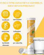 Vitavea HYDRAFRESH be cukraus ananasų skonio, 20 tirpstančių  tablečių - Image 3