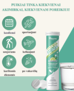 Vitavea HYDRAFRESH be cukraus citrinų-verbenų skonio, 20 tirpstančių tablečių - Image 3