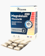 Vitavea Magnis + vitaminas B6, 45 augalinės kilmės kapsulės - Image 2